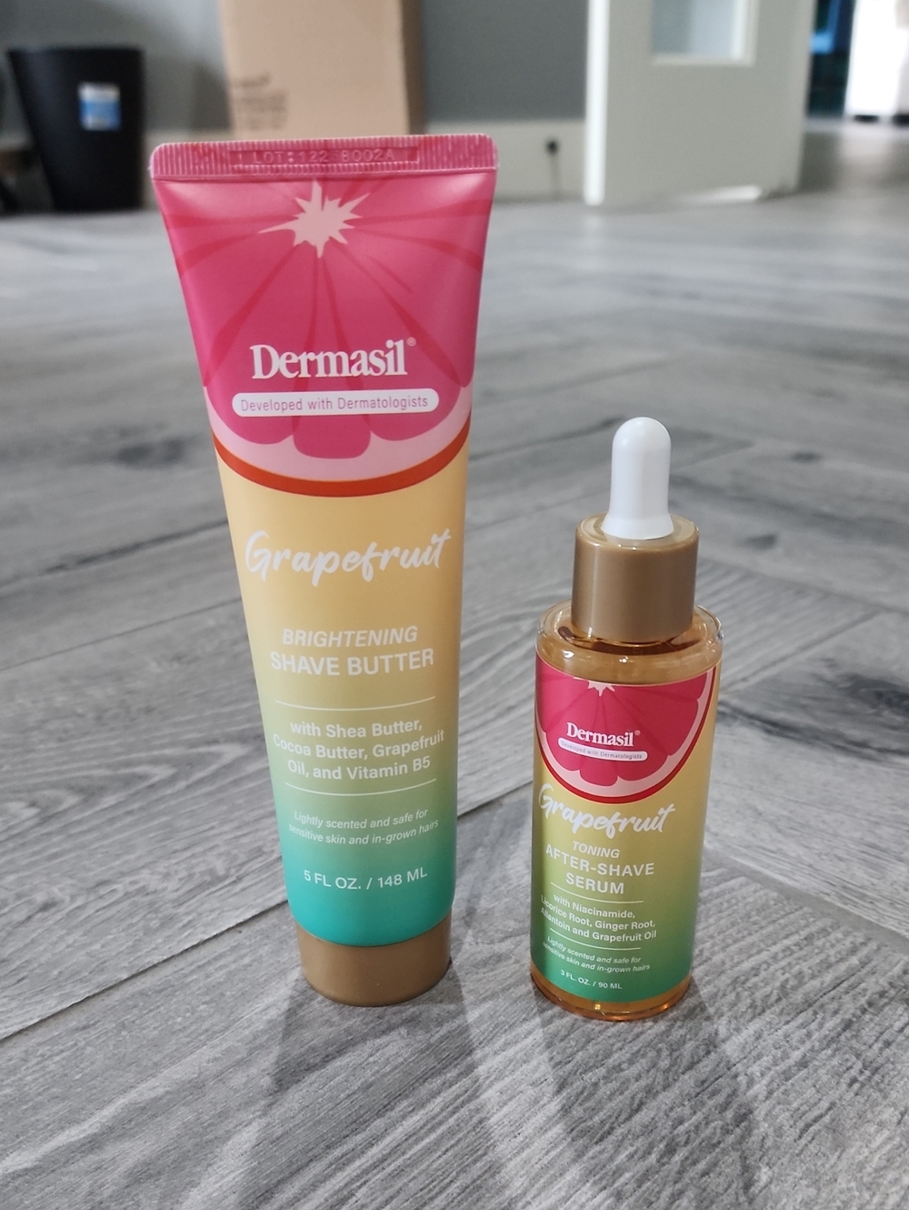 NWT Dermasil Grapefruit Brightening Shave Butter And Serum Bundle